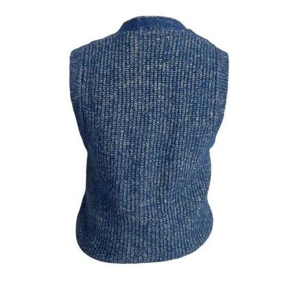 Vintage Wool Vest Cottagecore GORPCORE preppy Light Academia  Sz M by Tin Lee - Picture 4 of 7